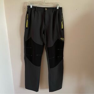 Singbring Women’s Black Outdoor Waterproof Lined Pants Sz Large Hiking Skiing